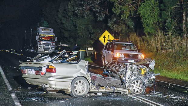 A man was airlifted to hospital in a critical condition after a two-car crash on the Western Port Highway, Langwarrin, on Wednesday night (4 June).
