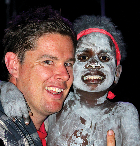 Helping out: Paul Thompson has been organising the between the Bays festival since 2005, with proceeds being used to further the “Wugubank” partnership.
