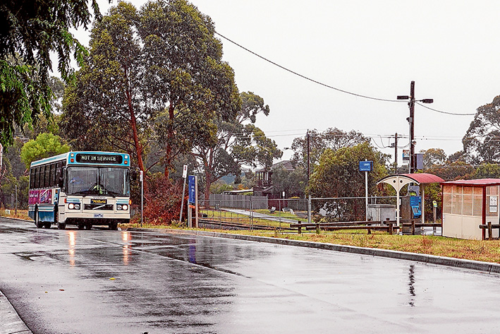 Station to station: Buses have replaced trains along the Stony Point line which has been closed due to boom gate problems. Picture: Gary Sissons