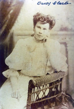 Daisy Clarke (nee Denham). Christmas 1907.