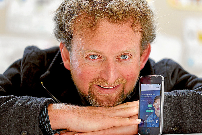 Mix and match: Evan Rutherford’s web-based tool eases early morning ‘ring around’ for relief teachers. Picture: Yanni