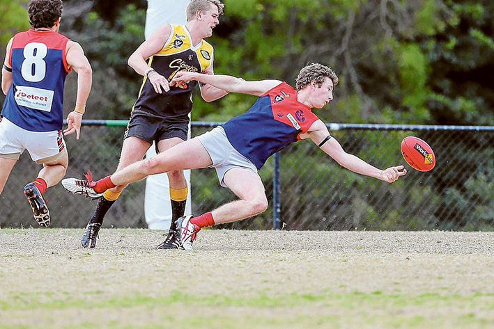 Win out of reach: Mt Eliza went down to Frankston YCW by 32 points. Picture: Gary Bradshaw