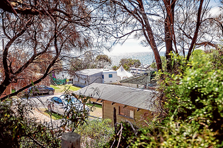 Top spot: Tyrone foreshore camping area near Rye. Picture: Yanni