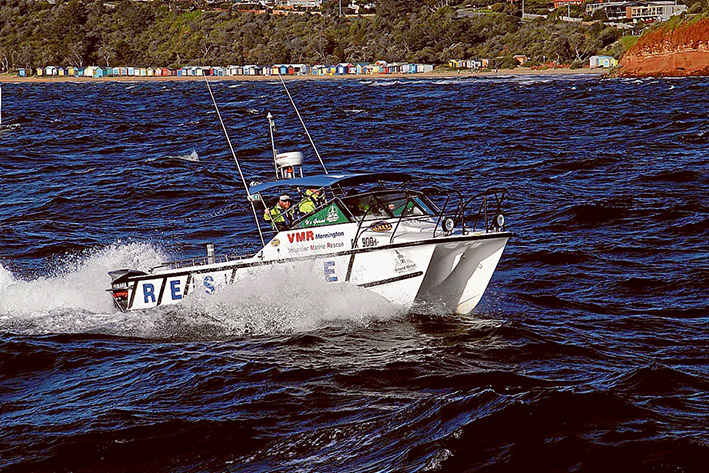 Search and rescue: Mornington resident Michael Turner has been recognised in the Queen’s Birthday Honours list for community work with Marine Rescue Victoria.