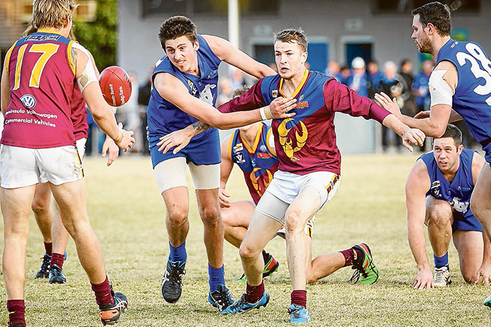 Feeling the pinch: Tyabb had a tough day at the office going down to Hastings by a thumping 224 points. Picture: Andrew Hurst