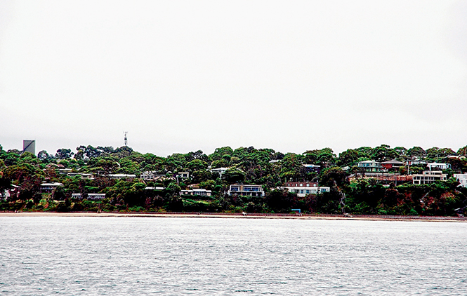 Level threat: Changes will come to low lying beaches like Somers as the waters rise in Western Port, although only those properties close to sea level will face direct damage. Picture: Keith Platt