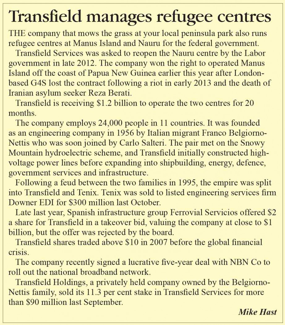 Transfield manages