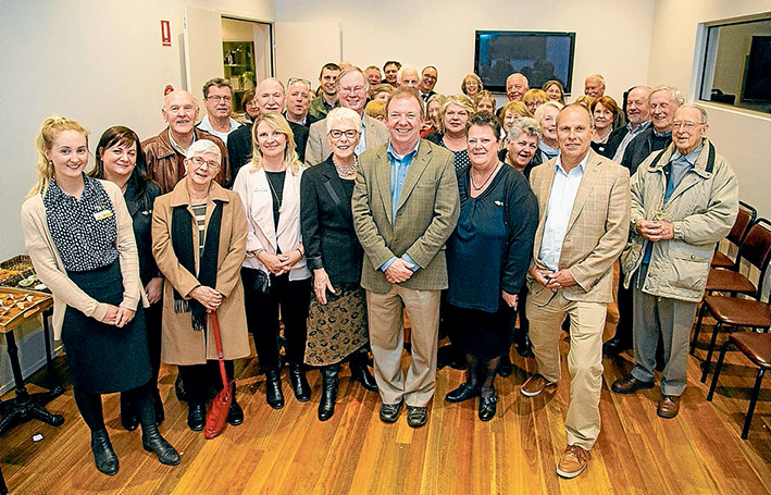 Happy Sorras: Cr Tim Rodgers and Cr Hugh Fraser with Sorrento Community Centre chair Helen Gleeson and deputy mayor Cr Graham Pittock at the opening of the refurbished Sorrento Community Centre. Picture supplied
