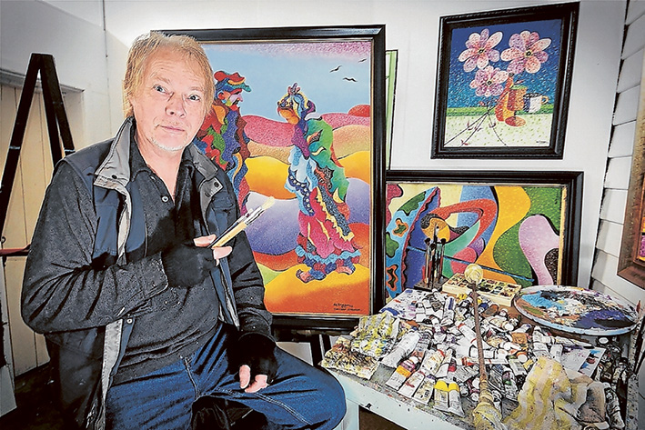 Mornington artist Philippe de Kraan is intent on taking Mornington by storm – art storm, that is. Picture: Jarryd Bravo