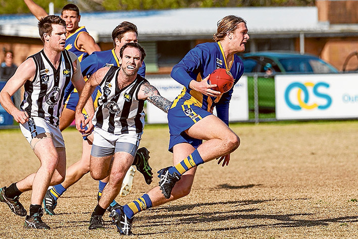 Season slips away: The siren couldn’t come quickly enough for Crib Point, going down to Somerville by 106 points. Picture: Andrew Hurst