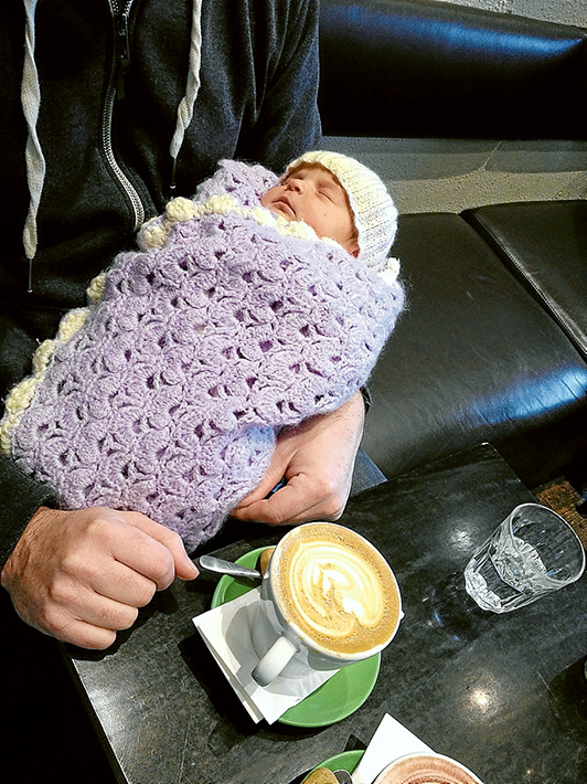 Snug as a bug: Mum Libby Turnbull is hoping for the return of her missing heirloom.