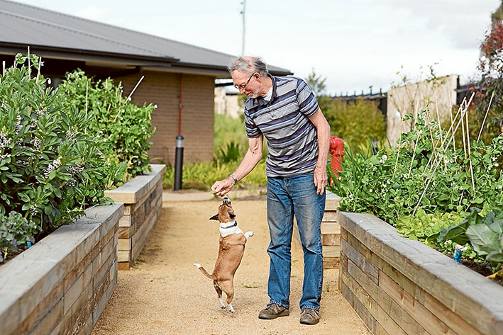 Family bond: Barney and Alex Downs are still able to enjoy each other’s company.