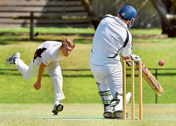 Pear-shaped: Heatherhill couldn’t withstand the onslaught from Pearcedale, bowled out for 142, just shy of their 151-run target. Picture: Rab Siddhi