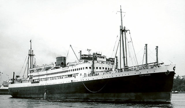 The 10,364 ton M V Duntroon.