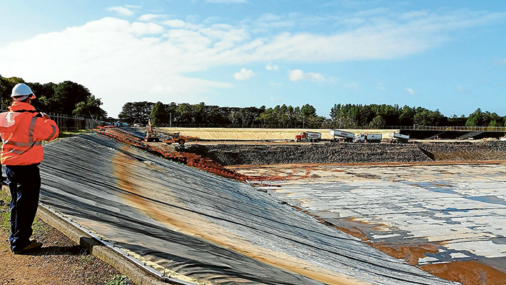 Water world: Hard hats rule as residents and engineers tour the Tyabb Reservoir renewal project.