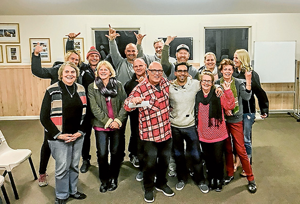 Smiles all round: Members of the Mornington Peninsula branch of the Disabled Surfers’ Association are intent of “putting smiles on dials”. Picture: John Bowers