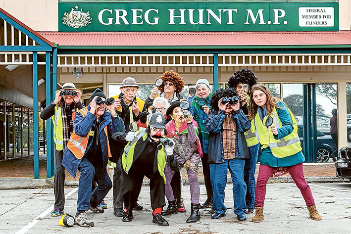 Greg Hunt Protest
