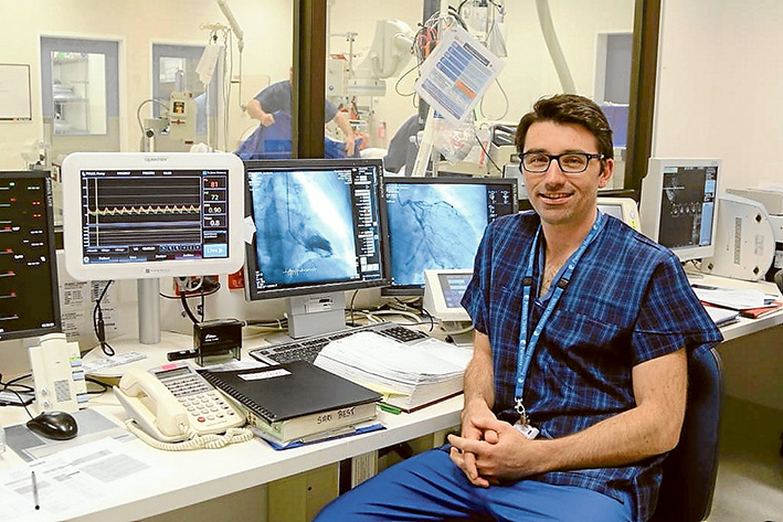Have a heart: Associate Professor Jamie Layland is one of few doctors to have inserted an absorbable heart stent into a patient.