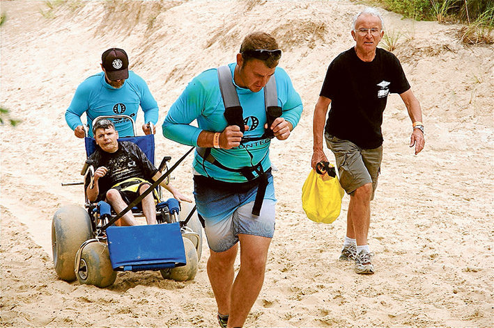 The all abilities access ramp and boardwalk will make it easier for wheelchairs to be taken to the beach at Point Leo.