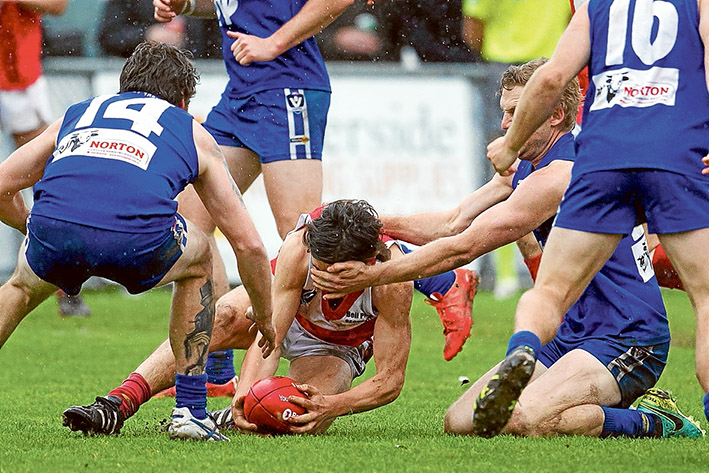 Dark days for Hillmen: Hastings put Red Hill out of the 2016 premiership race after a 21 point victory. Picture: Scott Memery