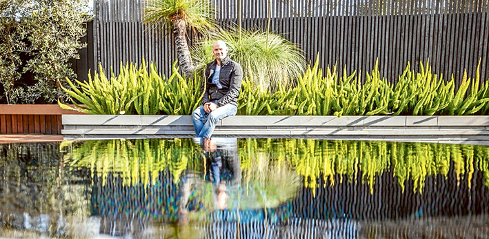 Party spaces: Steve Taylor’s incredible garden is ideal for outdoor entertaining. Pictures: Yanni