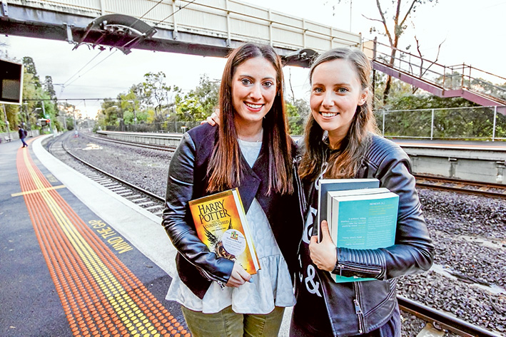Bookspotting: Ali Berg, left, and Michelle Kalus to launch an innovative Frankston line book club.