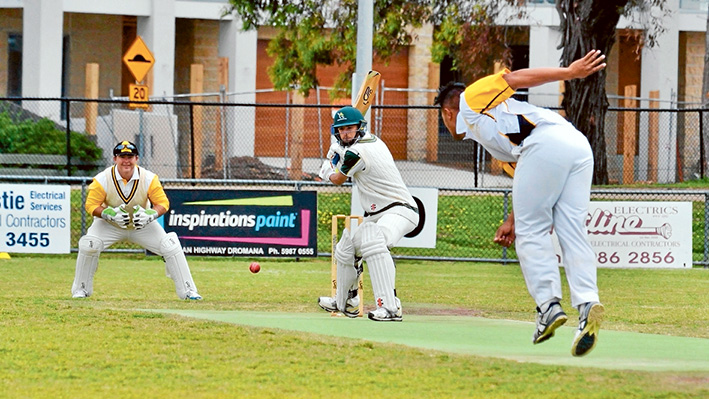 Close call: Frankston YCW grabbed a win from Dromana, bowling them out eight runs short with one over left in the day. Picture: Rab Siddhi