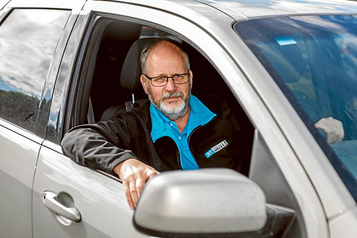Reducing temptation: Ian Birch takes the wheel and saves his clients a possible fine – or worse. Picture: Yanni