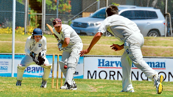 Ladder leaders: Peninsula Old Boys notched up an easy victory against Mornington, scoring 319 runs in their 80 overs. Picture: Rab Siddhi