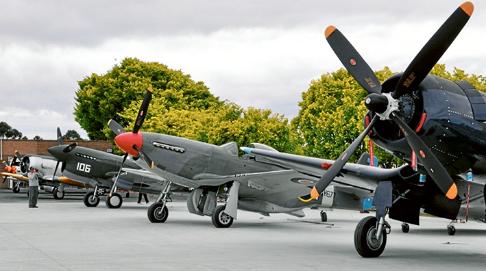 On show: Some of the planes that will be on display at Tyabb Airport on Sunday 27 November.