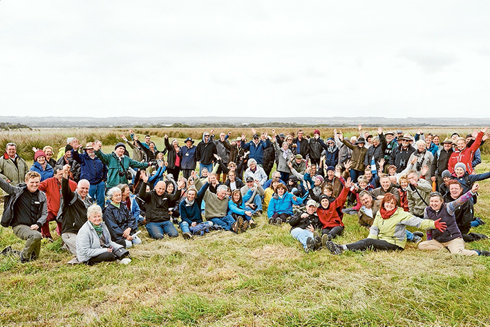 Caring for land: Attendees at the 30th anniversary of Landcare celebration.Pictures: Alison Hoelzer
