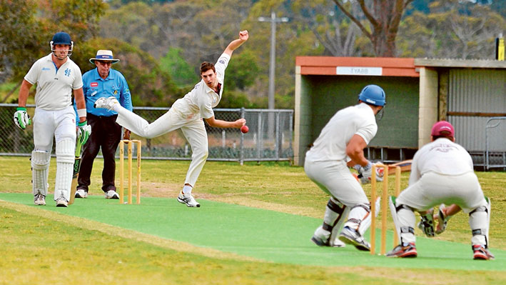 Big hitter: Hastings scored 277 against Tyabb, thanks to Luke Hewitt. He belted 81 including 10 fours and two sixes in Sub-District cricket on Saturday. Picture: Rab Siddhi